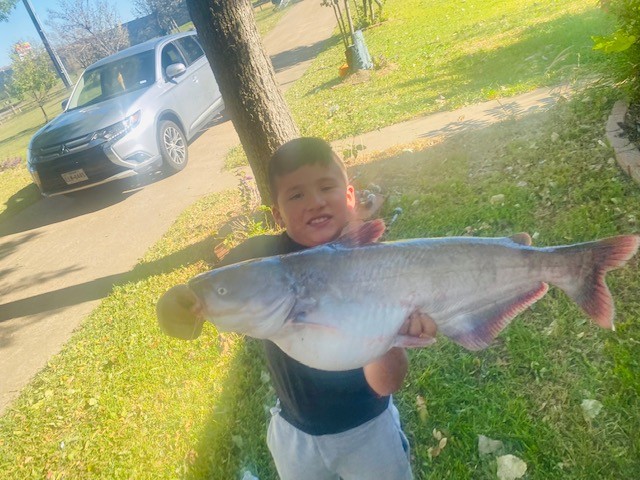 This Kid Hooked A Large Bass in Forney, TX